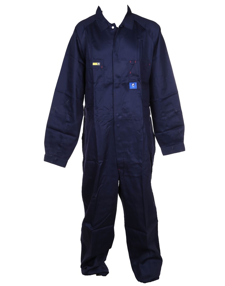 2 x WS WORKWEAR Hi-Vis Fire Retardant Cotton Overall, Size 94L, Navy.  Buye
