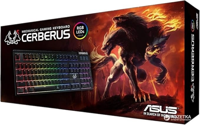 ASUS Cerberus Mechanical RGB Keyboard Fully Programmable 100% RGB 70-Millio