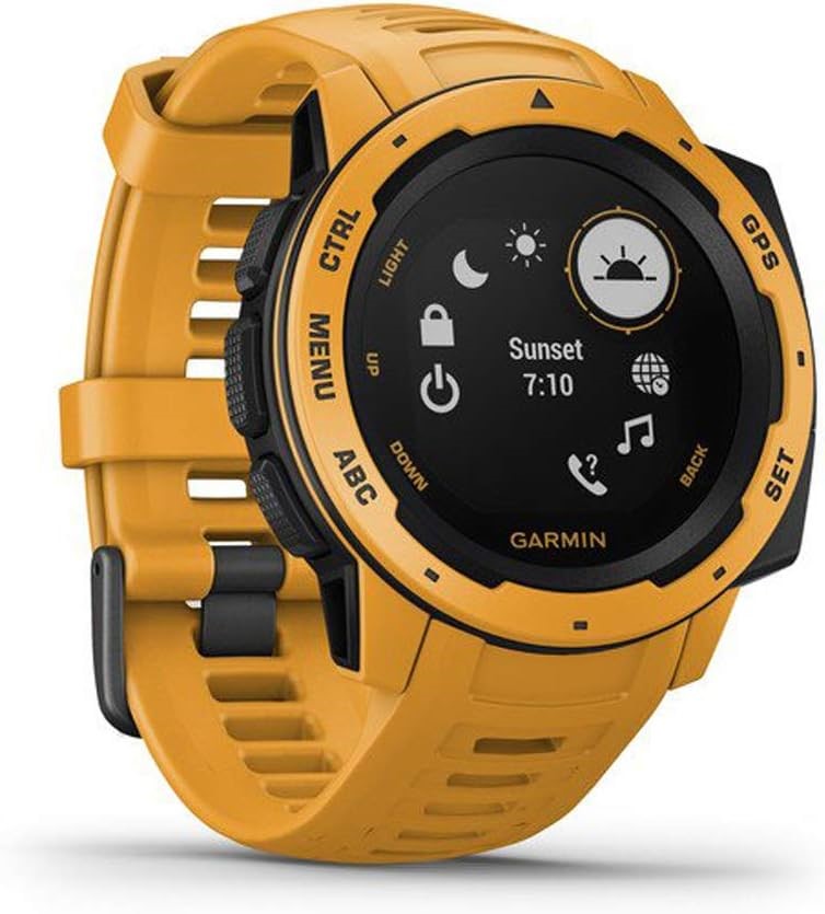 GARMIN Instinct Rugged GPS Watch - Sunburst Yellow.  Buyers Note - Discount