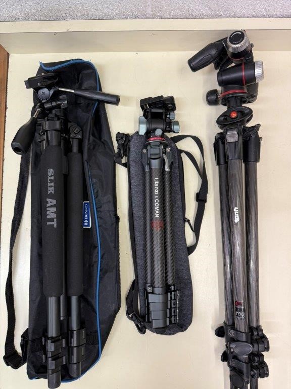 3 x Assorted Camera Tripods including