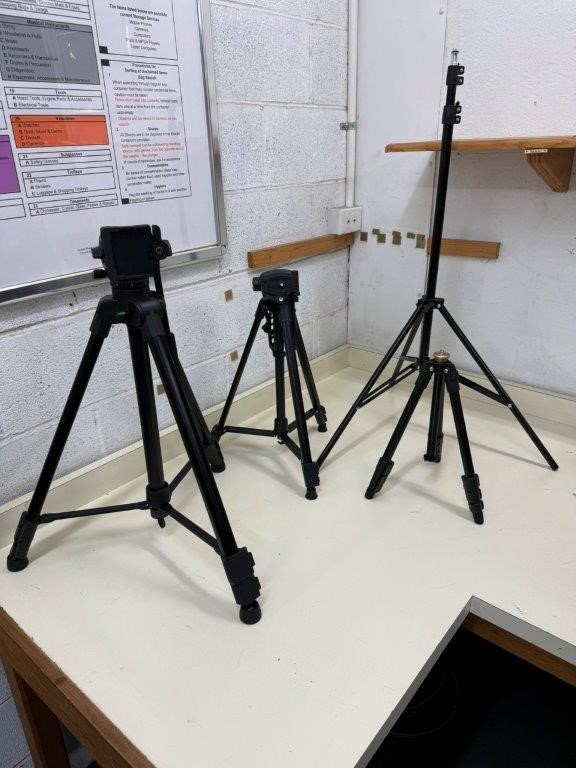 4 x Assorted Unbranded Camera Tripods