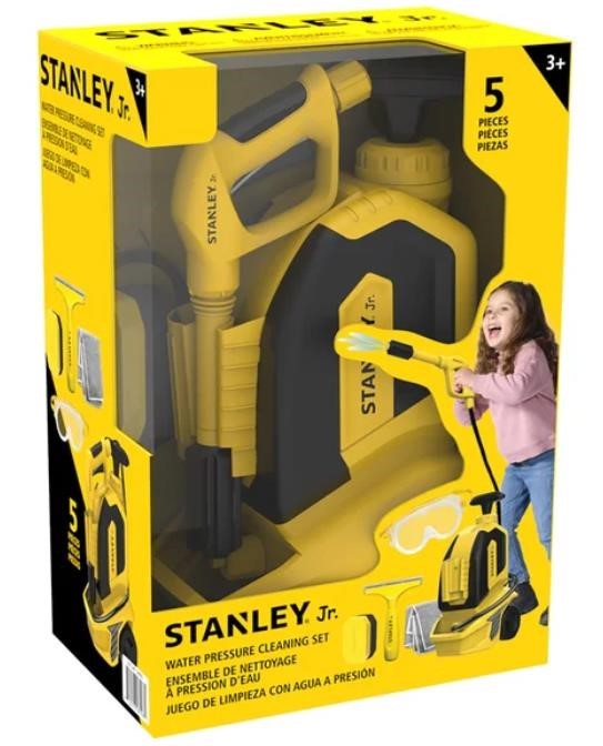 STANLEY JR. 5 Piece Mini Karcher Cleaning Toy with Pressure Water NB: Sligh