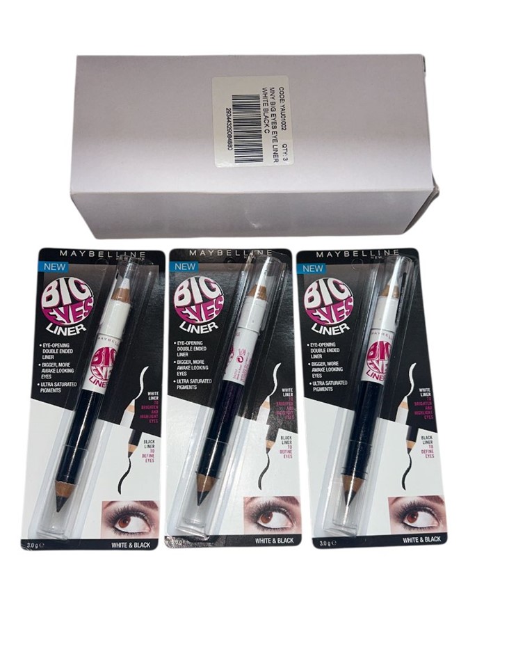 3x MAYBELLINE Big Eyes Eyeliner