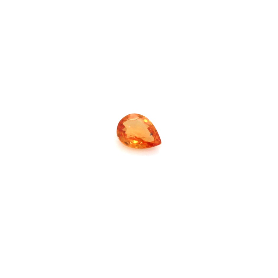 One Orange Sapphire Gemstone