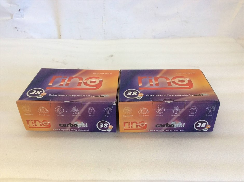 Carbopol Ring 38mm Quick Lighting Charcoal New (Lot of 2)