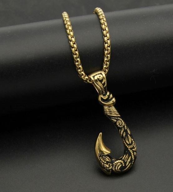 Italy 925 Silver  Hip Hop Men's Necklace (Stamps)-Free Chain