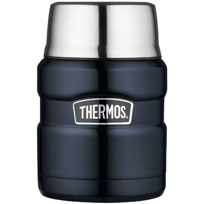 THERMOS Vacuum Insulated Food Jar 470mL Midnight Blue NB: Minor use, has ma
