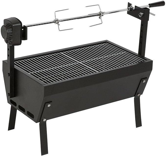 CHARMATE Small Charcoal Spit Roaster, 10 kg Capacity, Grill Surface 6020 x