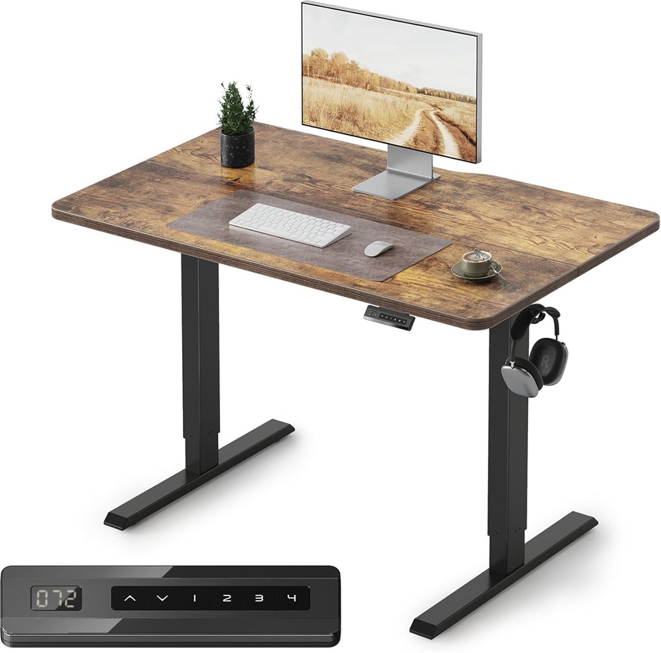 FEZIBO 40 x 24 Inchs Electric Standing Desk, Height Adjustable, Sit Stand U