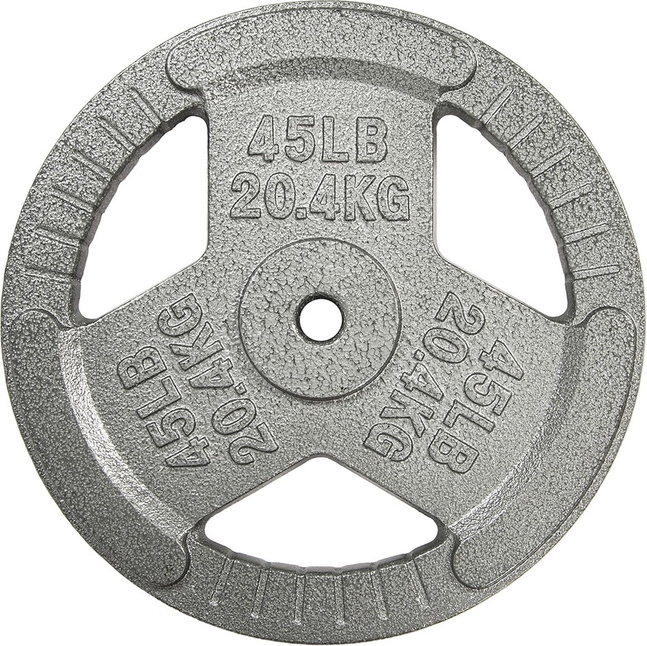 SPORZON! 1" Cast Iron Weight Plate for Bodybuilding, Weightlifting and Cros