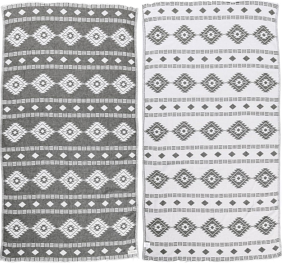 BERSUSE 100% Cotton Oeko-TEX Certified Belize Turkish Handloom Towel - 39X7