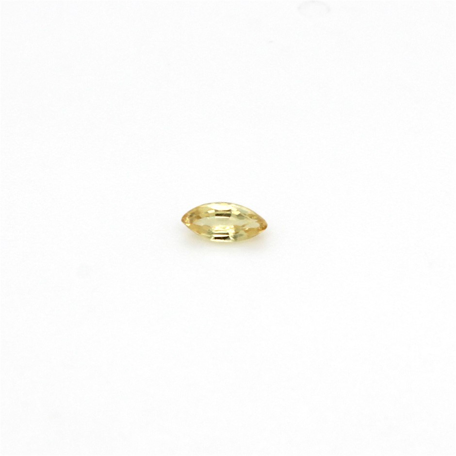 One Yellow Sapphire Gemstone