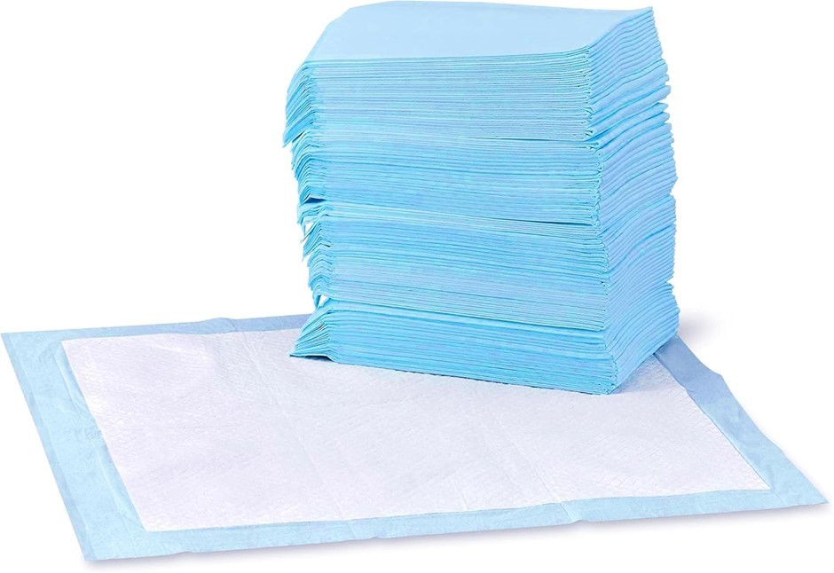 Pack of 150 x AMAZON BASICS Dog and Puppy Pee Pads with Leak-Proof Quick-Dr