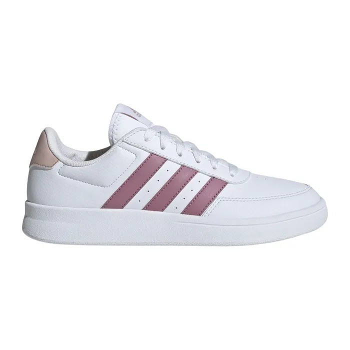 ADIDAS Women's Breaknet 2.0 Shoes, Size US7.5, White/WonderOrchid/WonderTau