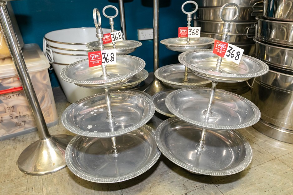 Three Teir Serving Platers x4