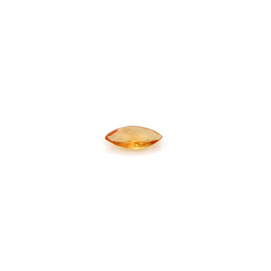 One Orange Sapphire Gemstone
