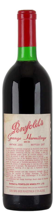 Penfolds Bin 95 Grange Hermitage 1985 (1x 750mL) SA.