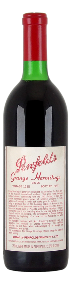Penfolds Bin 95 Grange Hermitage 1985 (1x 750mL) SA.