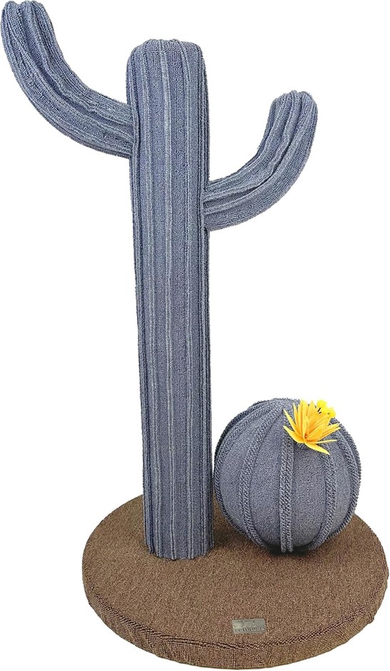 Cattitude Cat Scratch Post Blue Torch Cactus - Cat Tower, Indoor Cats, Cat