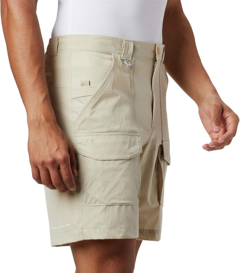 Columbia Men's Permit Iii Short, Fossil, Small/8" Inseam