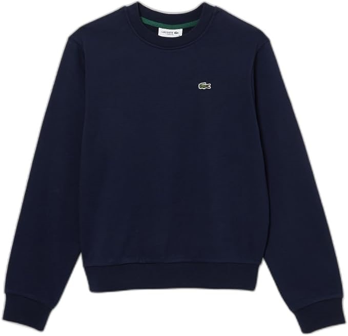 LACOSTE Women's Essential Crew Neck Sweat, Blue, 34