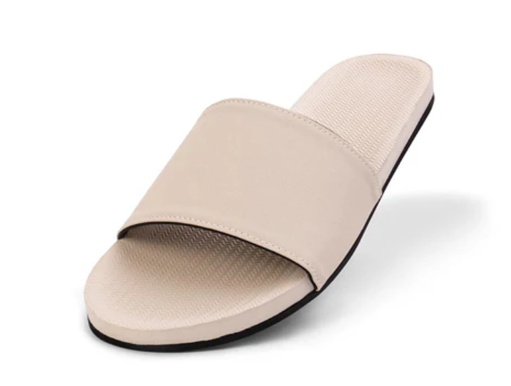 INDOSOLE Womens Slides - Sea Salt (Size 7-8)