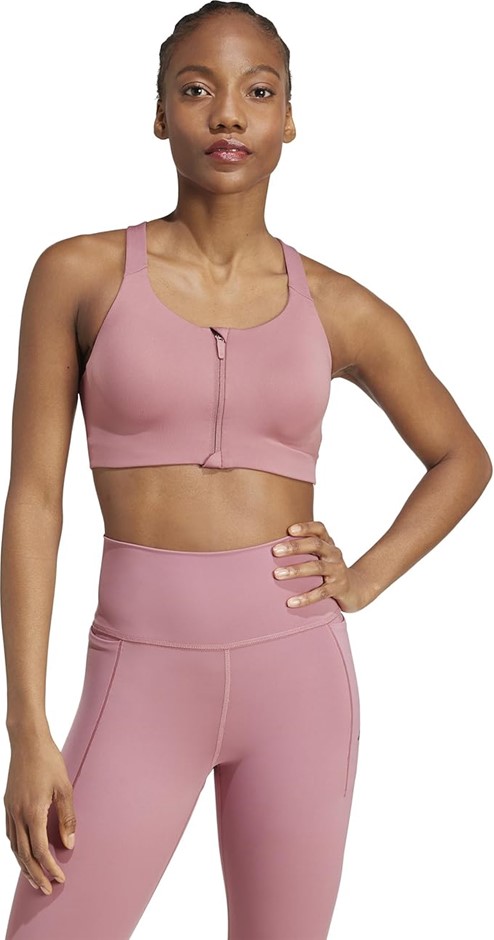 ADIDAS Performance TLRD Impact Luxe Women's High-Support Zip Training Bra,