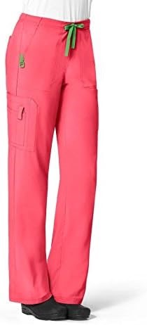 CARHARTT Women's Tall Cross-Flex Utility Scrub Pant, Azalea, Medium