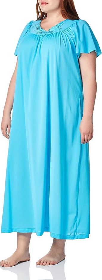 SHADOWLINE Women's Nightgown, Turquoise, Size S