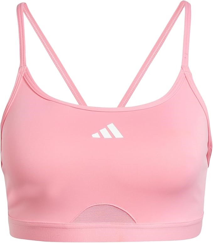 ADIDAS Aeroreact Training Light-Support Bra Women's Sports Bra, Bliss Pink,