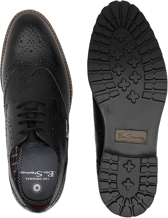 BENS SHERMAN Men's Winstone Shoe, Black Size US 8
