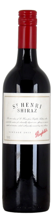 Penfolds St Henri Shiraz 2013 (1x 750mL), SA. Screwcap closure.