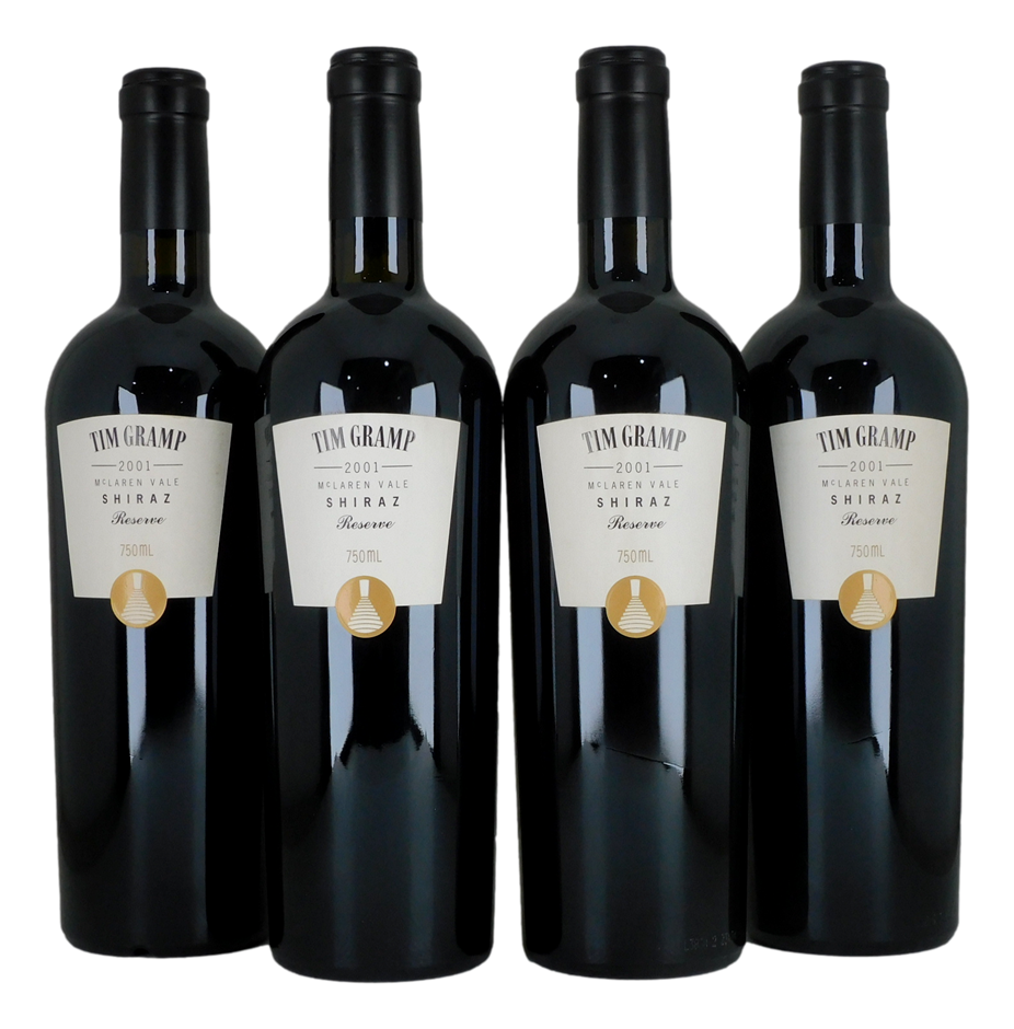 Tim Gramps Shiraz 2001 (4x 750mL), SA.