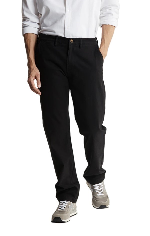 JACHS Men's Moleskin Bowie Pant, Size 38x32, 98% Cotton, Black.