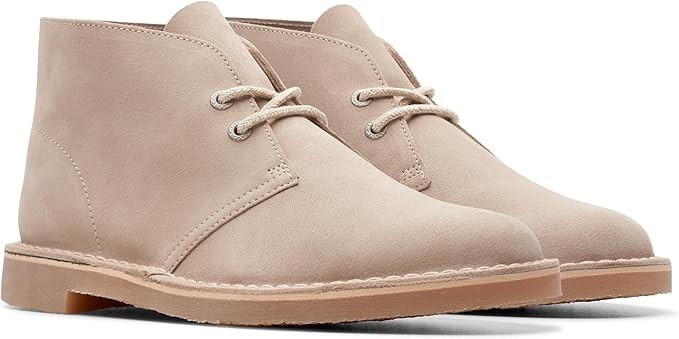 CLARKS Men's Bushacre 3 Chukka Boot, Sand Interest Suede, US13 NB: no box