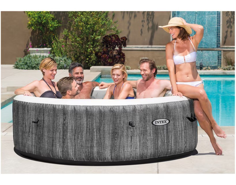 INTEX Greywood Deluxe 6 Person Spa (85in. x 28 in.) Model 28442AN. NB: well