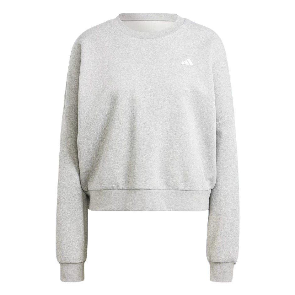 ADIDAS Women's SL FC Sweatshirt, Size AU L, MediumGreyHeather/White, IX7943
