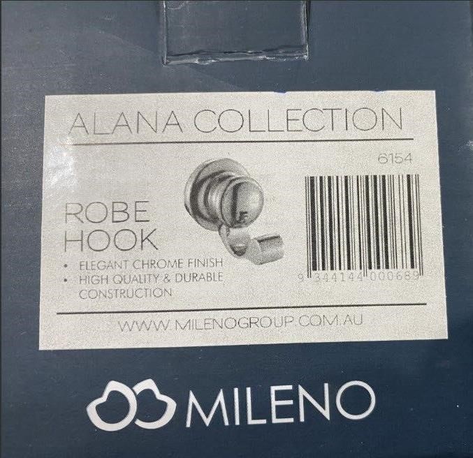 2 x MILENO Robe Hook.