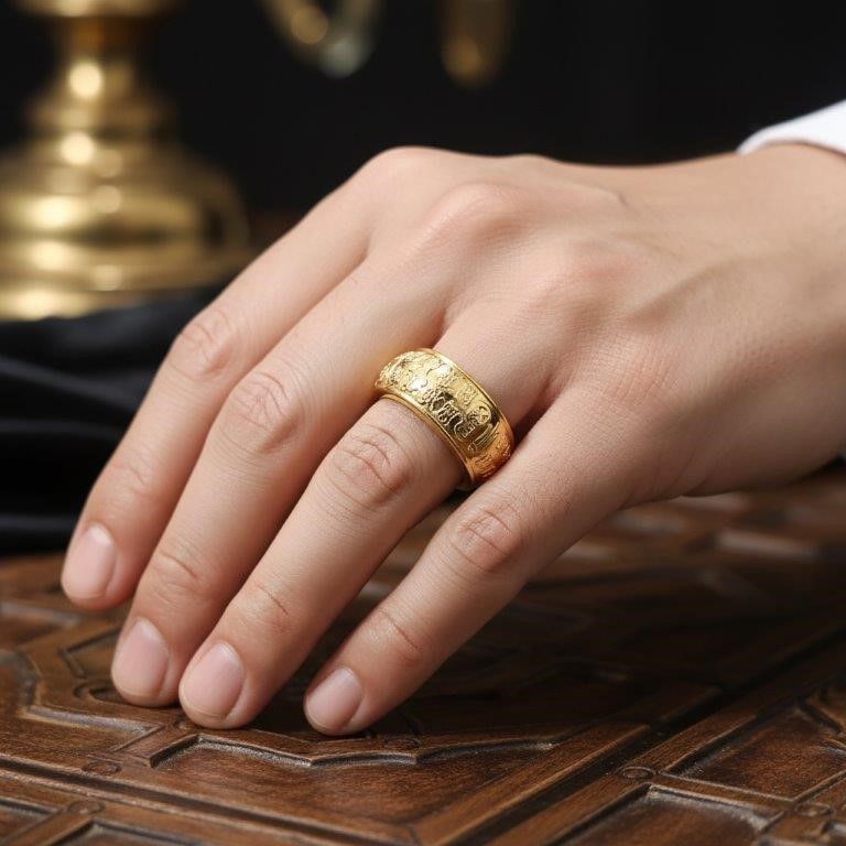 22K/Italy Solid Gold Filled Ring -(stamped 22K/Italy)-Warranty Quality