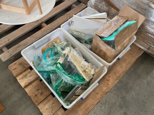 <p>Door Hardware Including Handle and Hinges</p>