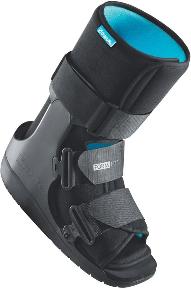 OSSUR Form-Fit Walker Low Top Fracture Boot, Size L (LG), Black, W0900BLK.