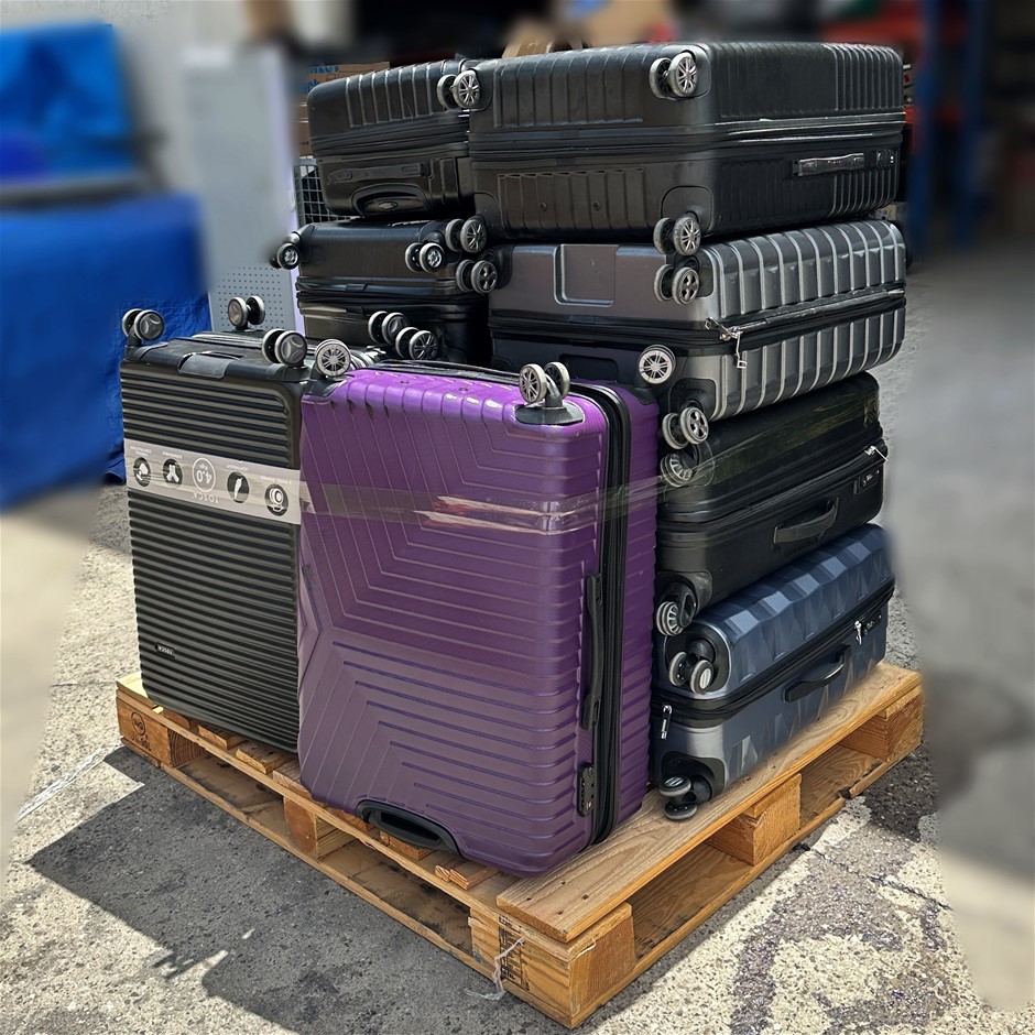 12 x TOSCA/SAMSONITE Assorted Hardside Suitcase Large Luggages