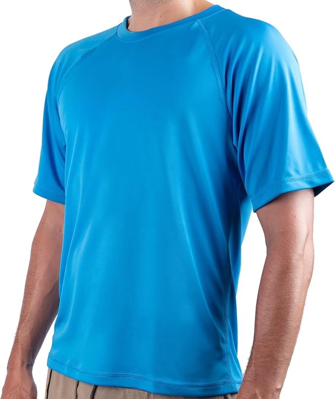 KANU SURF Men's UPF50+ Quick Dry Swim Shirt, Size 2XL, Royal, 8077. Buyers