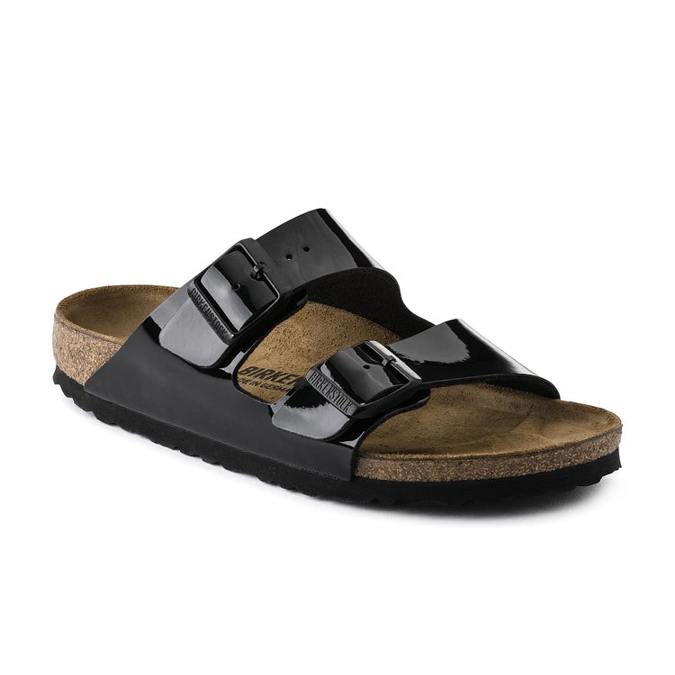 BIRKENSTOCK Arizona BS Sandals, Size 38, Black Patent. Buyers Note - Disco