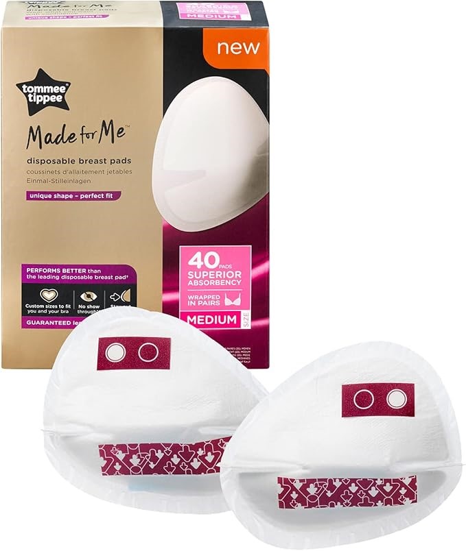 TOMMEE TIPPEE Made for Me Daily Disposable Breast Pads, Soft, Absorbent and