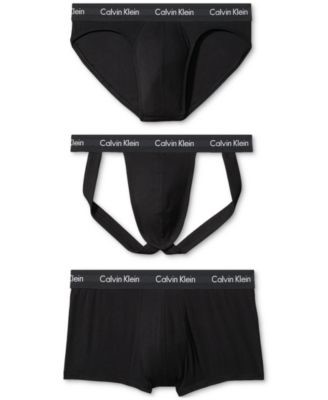 Calvin Klein Men's Modern Cotton Stretch Pride Jock Strap/Low Rise Slip Bri