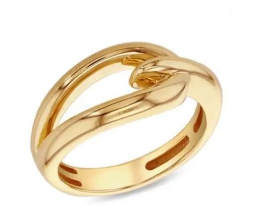 9K Yellow Gold OPEN LINK RING