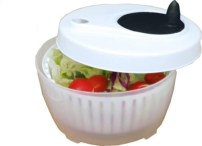 PROCOOK Excelsteel Cook Pro Inc Mini Salad Spinner, 1.4-Quart, White