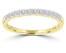 9K Yellow GOLD 0.25CT HI I1 DIAMOND RING