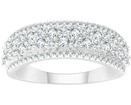 9K WHITE GOLD 1.00ct F VS LAB DIAMOND DRESS RING